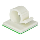 Kit 25 Clips 9mm Organizador Fixador Adesivo Cabo Fio Parede