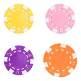 Kit 25 Fichas De Poker Dice 11 5g Cores