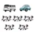 Kit 25 Grampo 25 Pino Fixação Calota Roda 5 Furo Kombi Fusca