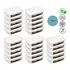 Kit 25 Marmita Fit Reutilizável Com Travas Microondas Congelador Cor Transparente Modelo Smart Armazenador