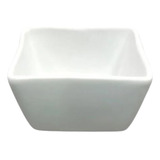 Kit 25 Mini Finger Food Quadrado 90ml Porcelana Molhos