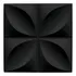 Kit 25 Molduras Decorativas 3d 50x50 Relevo Pvc Para Parede Lisboa Preto