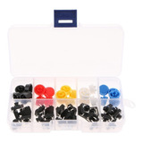 Kit 25 Push Button 12x12 Chave