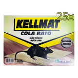 Kit 25 Ratoeira Adesiva Cola Rato Armadilha Rato Kellmat