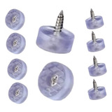 Kit 25 Silicone Pé Cadeiras Moveis Parafuso Pé Madeira