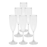 Kit 25 Taças Para Espumante 190ml Acrílico Festa
