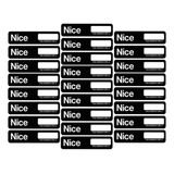 Kit 25 Tag Adesivo Etiqueta Veicular Carro Condomínio Nice