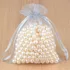 Kit 25 Un Saco Organza Saquinho 9x12 Branco Atacado