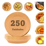 Kit 250 Forro Papel Airfryer Descartável Forma Antiaderente