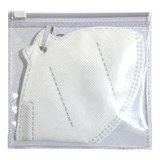 Kit 250 Un Porta Máscara Pvc Bolsinha Para Transportar