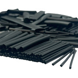 Kit 265 Espaguete Preto Tubo Termoretratil Isolante Fio Cabo