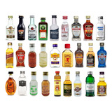 Kit 27 Miniatura Whisky Vodka Gin Licor Mini Bebidas De 50ml