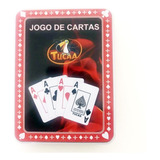 Kit 2baralhos Plastico Em Lata Poker