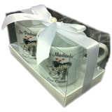 Kit 2canecas 1padrinho 1madrinha caneca Porcelana kit Duplo