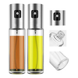 Kit 2pcs Spray Porta Azeite vinagre Aço Inox Sem Desperdício