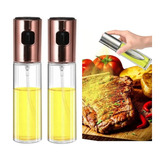 Kit 2pcs Spray Porta Azeite vinagre Aço Inox Sem Desperdício
