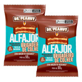 Kit 2un Alfajor Com Whey Protein 55g Cada Dr Peanut