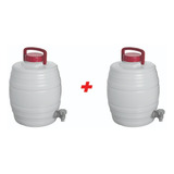 Kit 2un Bombona Barril 15 Litros Com Torneira Fermentador