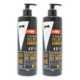 Kit 2un Design Shaver Gel Barbear Transparente Bancada 500g
