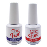 Kit 2un Top Coat Brilho Base Primer Unha Gel C Anvisa