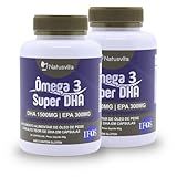 Kit 2und- 120 Cáps Ômega 3 SUPER DHA 1-500mg Selo IFOS