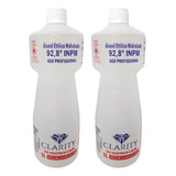Kit 2und Álcool Etílico Hidratado 92  Bactericida 1 Litro