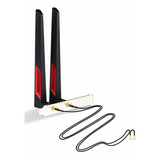 Kit 2x Antenas 10dbi Para Wi fi M2 Desktop Sinal Potente