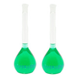 Kit 2x Balão Volumétrico 200ml Classe A Rolha Polipropileno