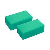 Kit 2x Bloco Tijolo De Yoga E Pilates EVA Leve 200g Bloquinho Funcional RPG Fitness Fisioterapia Suporte Alinhamento