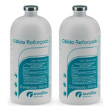 Kit 2x Cálcio Reforçado Injetável 200ml Suplemento Mineral