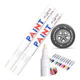 Kit 2x Canetas Reparadoras Tira Riscos Carro Moto Branco