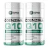 Kit 2x Coenzima Q10 200mg Ubiquinona Q-10 90 Cápsulas 90 Porção Sabor Sem Sabor