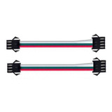 Kit 2x Conector adaptador Jst Fêmea 4pin 3pin Led 6803 2812