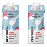Kit 2x Creme Culinário Vegetal Cremeria A Tal Da Castanha