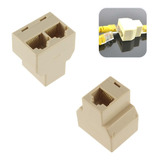 Kit 2x Emenda Extensor Duplicador Rj45