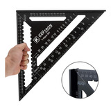 Kit 2x Esquadro Régua Triângulo 12pol Speed Square Alumínio