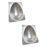 Kit 2x Formas Ovo Pascoa Bolo Colher 16x11 250g Chocolat