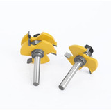 Kit 2x Fresas Roteador Bit T slot Fresa Cortador De Madeira 