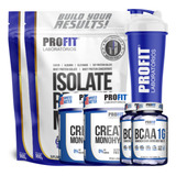 Kit 2x Isolate Protein 900g 2x Bcaa 2x Creatina squeeze