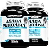 Kit 2x Maca Peruana Premium 2500mg 100 Maca Peruana Pura Pote 150 Cápsulas Matéria Prima Importada Para Homens E Mulheres Energia Resistência