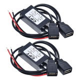 Kit 2x Módulo Conversor Carro 12v P 2xusb 5v Gps Rastreador