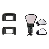 Kit 2x Ocular Eye Cup Dk 25 Nikon Rebatedor Para Flash