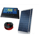 Kit 2x Painel Placa 1 Controlador Solar Fotovoltaica 150w