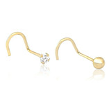 Kit 2x Piercings Nariz