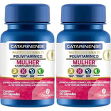 Kit 2x Polivitaminico Feminino 120 Cápsulas A Z