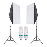 Kit 2x Softbox 50x70 Cm Com Lâmpadas 135w Luz Contínua