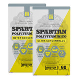 Kit 2x Spartan Polivitamínico Ultra Concentrado 120 Comps Sabor Sem Sabor