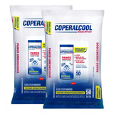 Kit 2x Toalhetes Panos Umedecidos Coperalcool 50 Lenços Cada