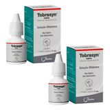Kit 2x Tobrasyn Colírio Syntec Solução Oftálmica Cães E Gato