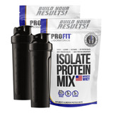 Kit 2x Whey Isolate Protein Mix 900g 2x Shakeiras Profit